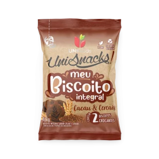 Biscoito Integral Cacau e Cereais
