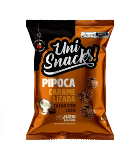Pipoca Caramelizada Cacau com Coco 35g