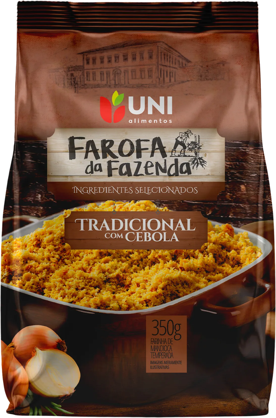 Farofa Tradicional com Cebola 350g