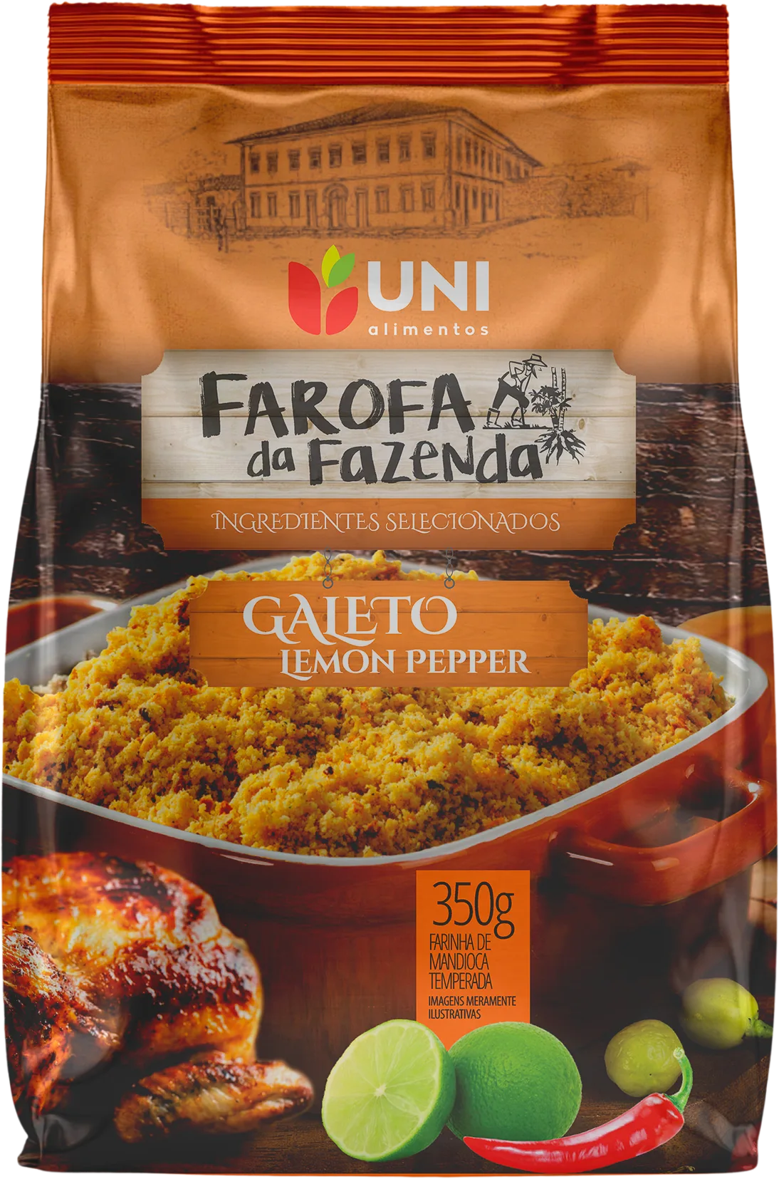 Farofa Galeto Lemon Pepper 350g