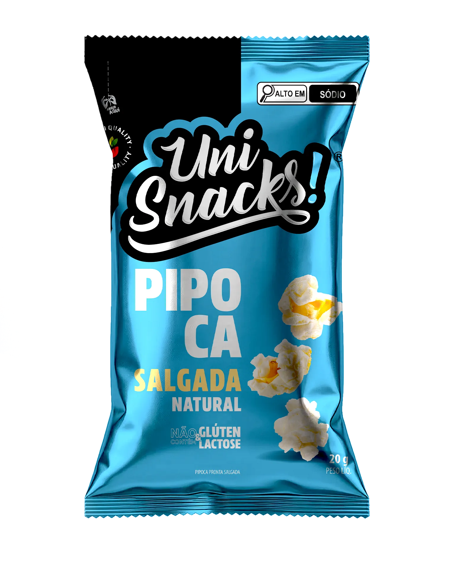 Pipoca Salgada Natural 20g