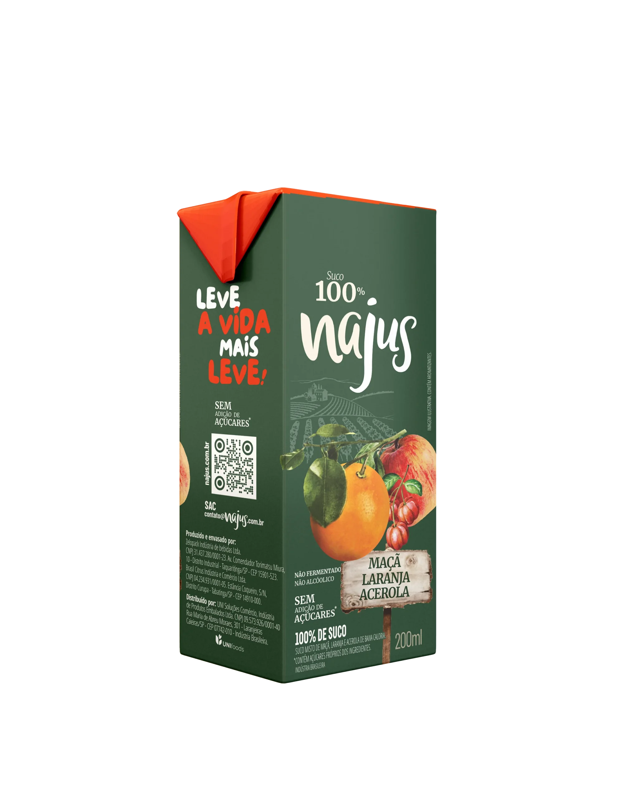 Najus Maçã, Laranja e Acerola